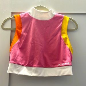 STAUD New Balance colorblock sports bra